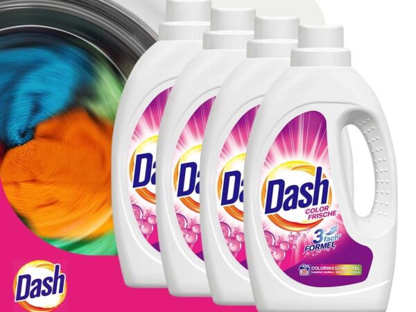 200 WASBEURTEN: Dash Vloeibaar - Voor Gekleurde Of Witte Was! ...
