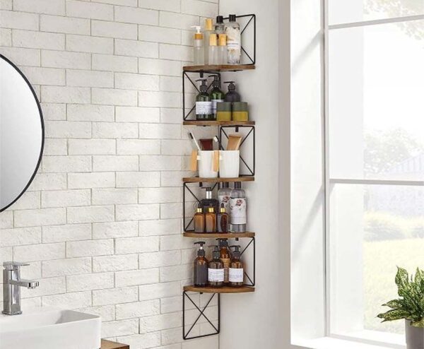 iBella Living Hangende Hoekkast - Boekenkast Met 5 Niveaus! ...