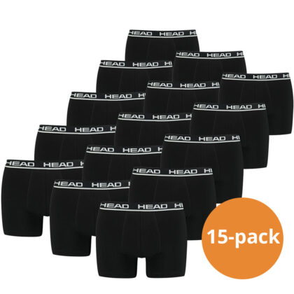 Head Boxershorts Basic 15-Pack Zwart