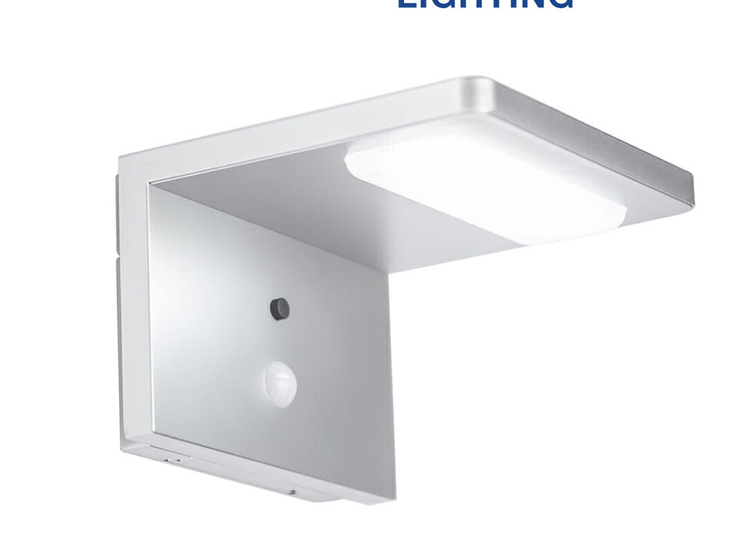 Hyundai Lighting - Moderne hoek wandlamp op zonne-energie