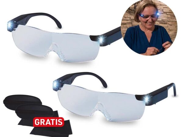 Vizmaxx Vergrotende Bril Met Verlichting - Vandaag 1+1 GRATIS! ...