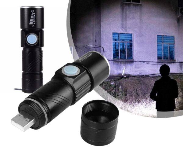 Extreem Krachtige LED Zaklamp - Oplaadbaar Met USB! ...