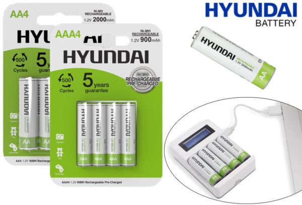 Hyundai oplaadbare batterijen