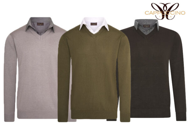 Heren mock pullover met 76% korting!