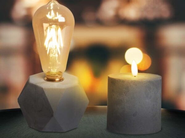 Draadloze Cement Tafellamp - Keuze Uit 4 Soorten! ...