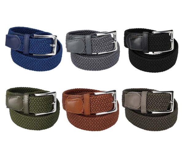 3-Pack Elastische Geweven Riemen - Pakket Met 3 Verschillende Kleuren! ...