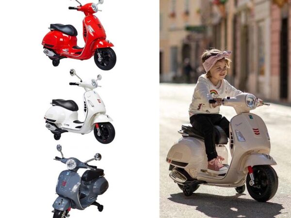 Kinder Vespa Elektrische Kinderscooter - Verkrijgbaar In 3 Kleuren! ...