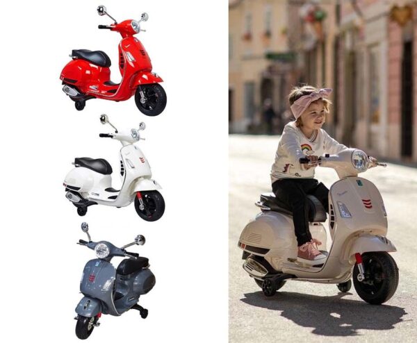 Kinder Vespa Elektrische Kinderscooter - Verkrijgbaar In 3 Kleuren! ...