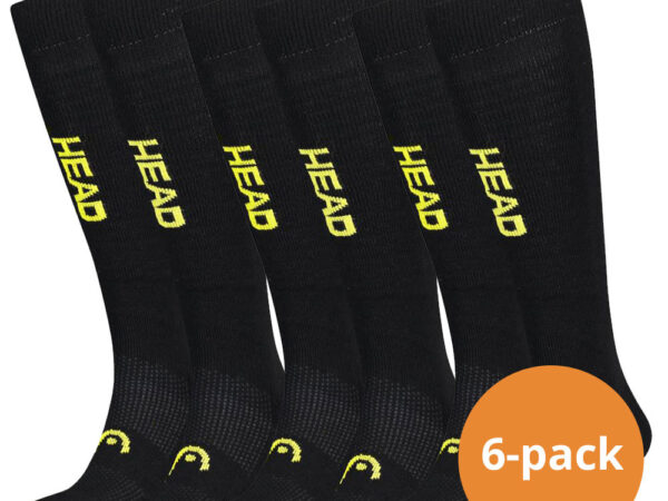 HEAD Skisokken Unisex Graphic Kneehigh 6-pack Black/Yellow