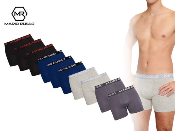Mario Russo boxers - 10-pack herenboxers - 4 kleuren in één set