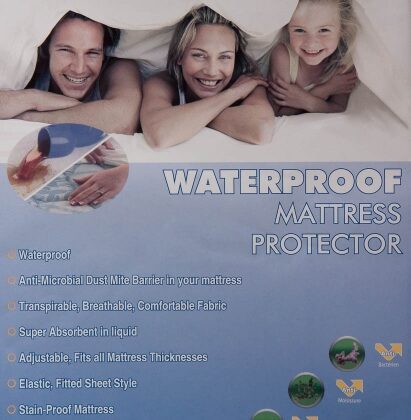Waterdichte matras beschermer 2 persoons uitvoering.
