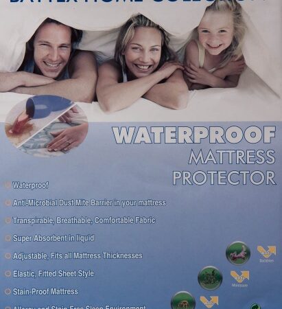 Waterdichte matras beschermer 2 persoons uitvoering.