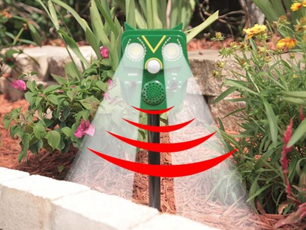 Owl Guard Dierenverjager - Met Lichtflitsen En Ultrasoon Geluid! ...