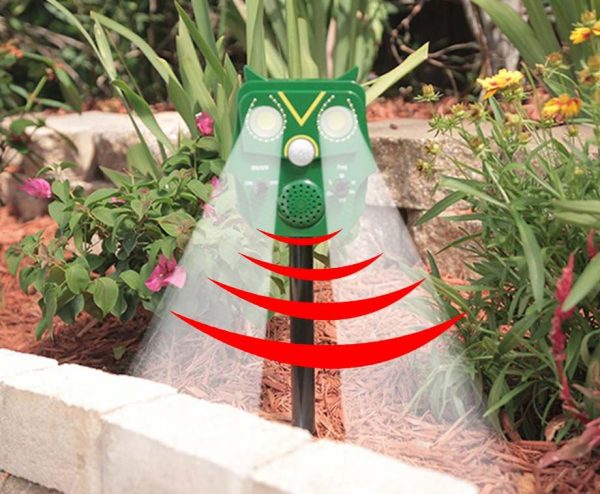 Owl Guard Dierenverjager - Met Lichtflitsen En Ultrasoon Geluid! ...