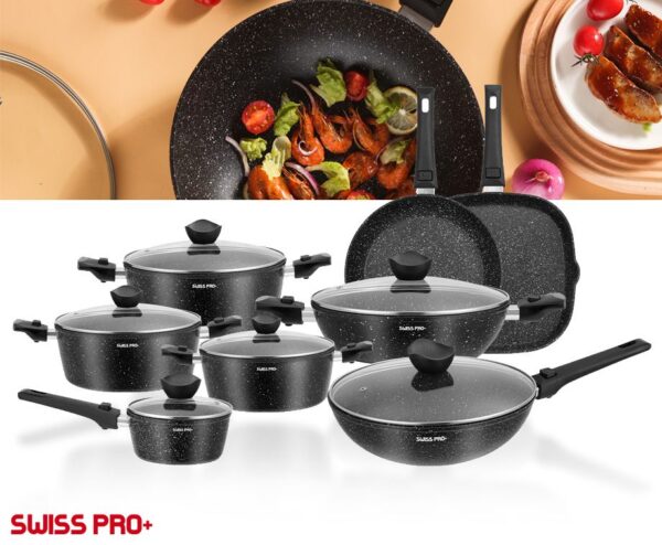 Swiss Pro 33-Delige Pannenset - Complete Set Voor Baken