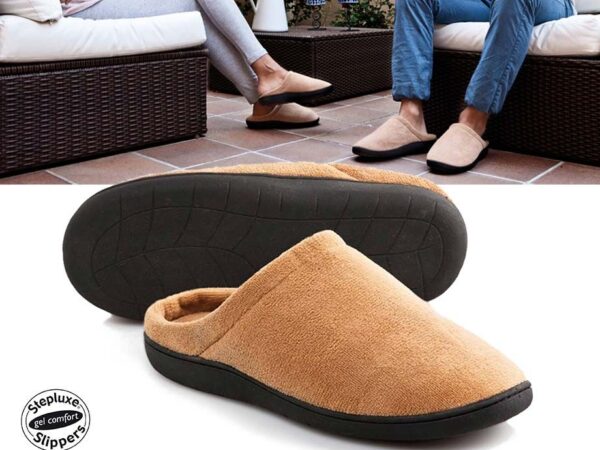 Stepluxe Gel Pantoffels Cognac - Voor In En Om Huis! ...