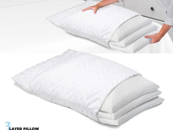 3 Layer Pillow - Aanpasbaar En Blijvend Ondersteunend! ...