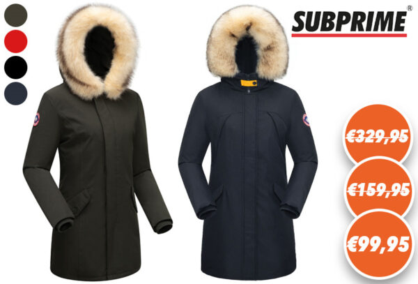 Subprime winterjas dames in de sale