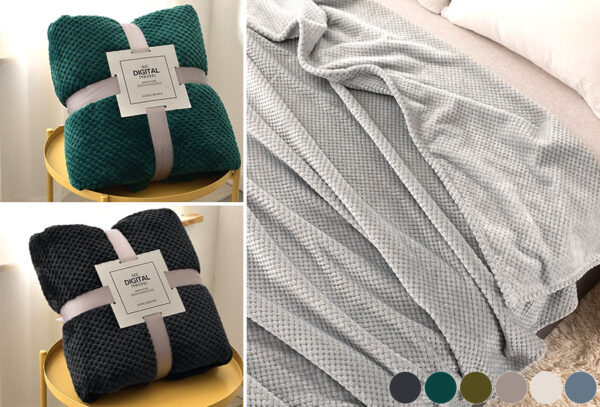 Cosy fleece deken nu in de aanbieding