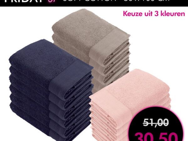 Dagaanbieding Walra Soft Cotton handdoeken 50x100 - 6 stuks