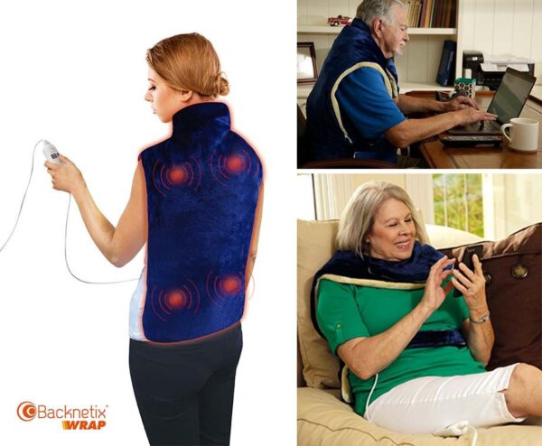 Backnetix Wrap Warmte Massagedeken - Energiezuinig! ...