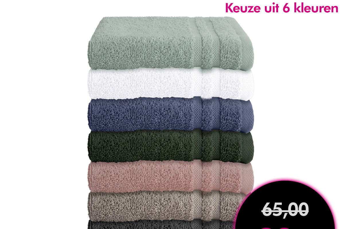 Dagaanbieding Byrklund handdoek 50x100 - 10 stuks