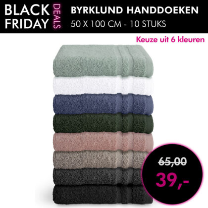 Dagaanbieding Byrklund handdoek 50x100 - 10 stuks