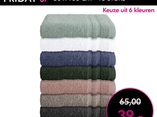 Dagaanbieding Byrklund handdoek 50x100 - 10 stuks