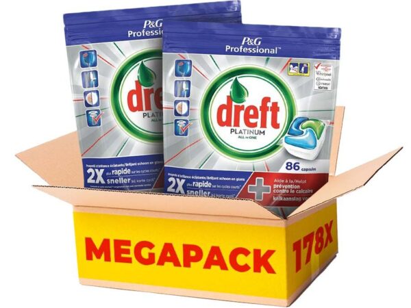 172-Pack Dreft All-in-1 Platinum Vaatwastabs - Voordelige Voorraad! ...