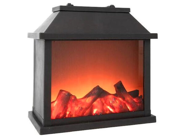 Sfeerhaard LED - 27x15x30cm - Zwart - Batterij