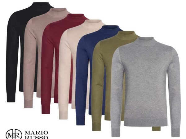 Mario Russo Turtle Neck Trui - In 7 Kleuren! ...
