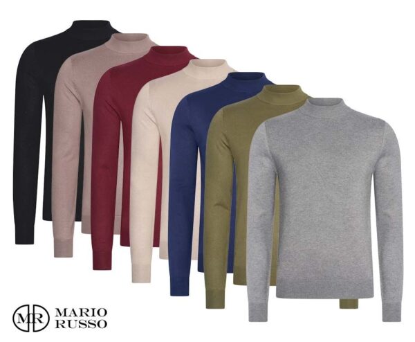 Mario Russo Turtle Neck Trui - In 7 Kleuren! ...
