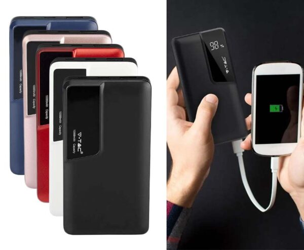 Krachtige 10.000 mAh Powerbank - Verkrijgbaar In 5 Kleuren! ...