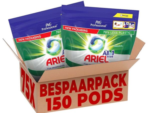 150x Ariel All-In-1 Pods Regular - Universeel Dus Geschikt Voor Donkere