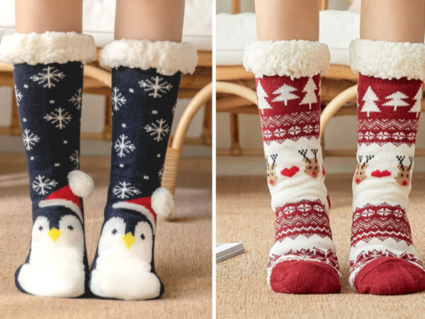 Warme kerstsokken voor dames en heren