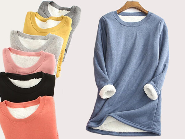 Fleece dames tuniek in de aanbieding!