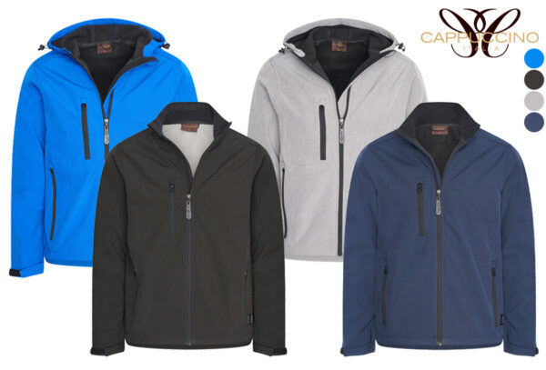 Cappuccino Italia softshell jas voor heren