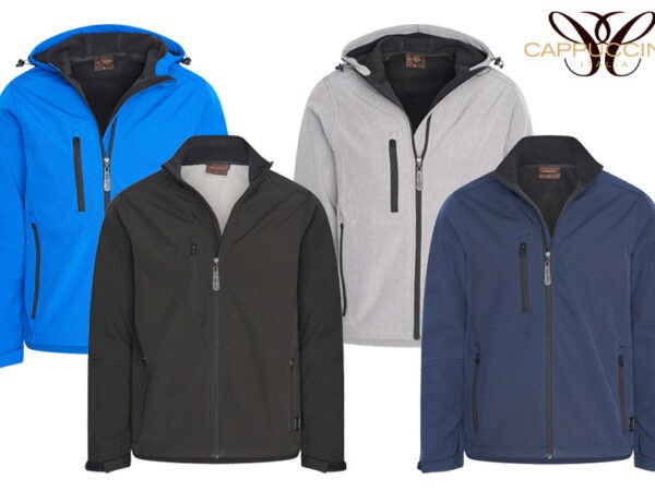 Cappuccino Italia softshell jas voor heren