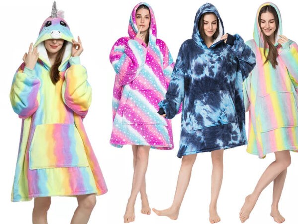 Hoodie deken in leuke prints