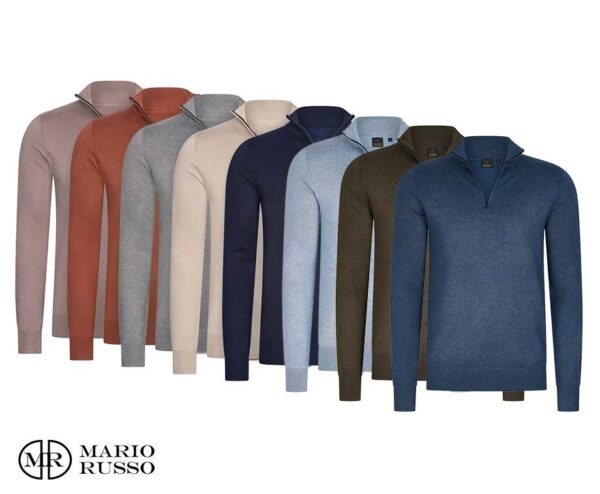 Mario Russo Half Zip Sweater - Verkrijgbaar In 8 Kleuren! ...