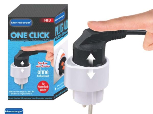 3-Pack One Click Stekkeradapters - Moeiteloos Stekkers Uitwerpen! ...