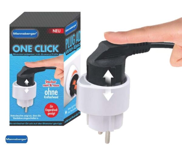 3-Pack One Click Stekkeradapters - Moeiteloos Stekkers Uitwerpen! ...