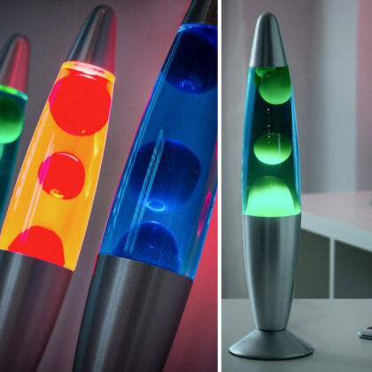 Retro lavalamp in 3 kleuren
