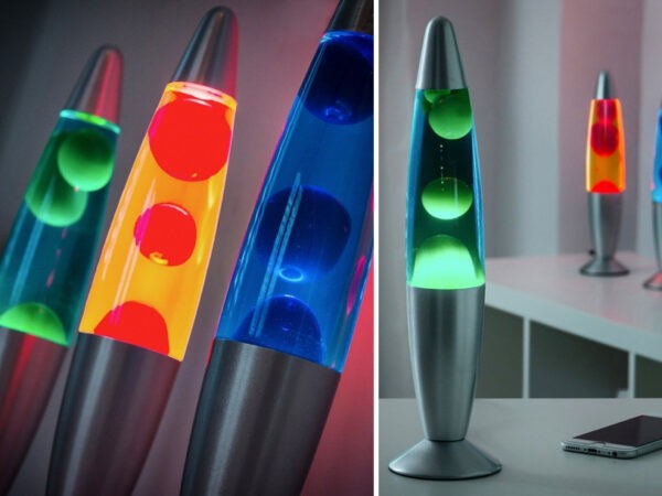 Retro lavalamp in 3 kleuren