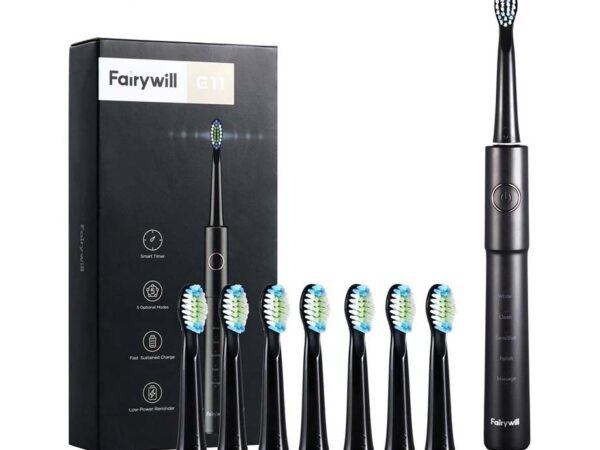 Fairywill E11 Elektrische Tandenborstel - Met 8 Opzetborstels! ...