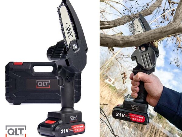 QLT Mini Kettingzaag Met Accu - Superkrachtige Zaag Voor Takken En Hout! ...