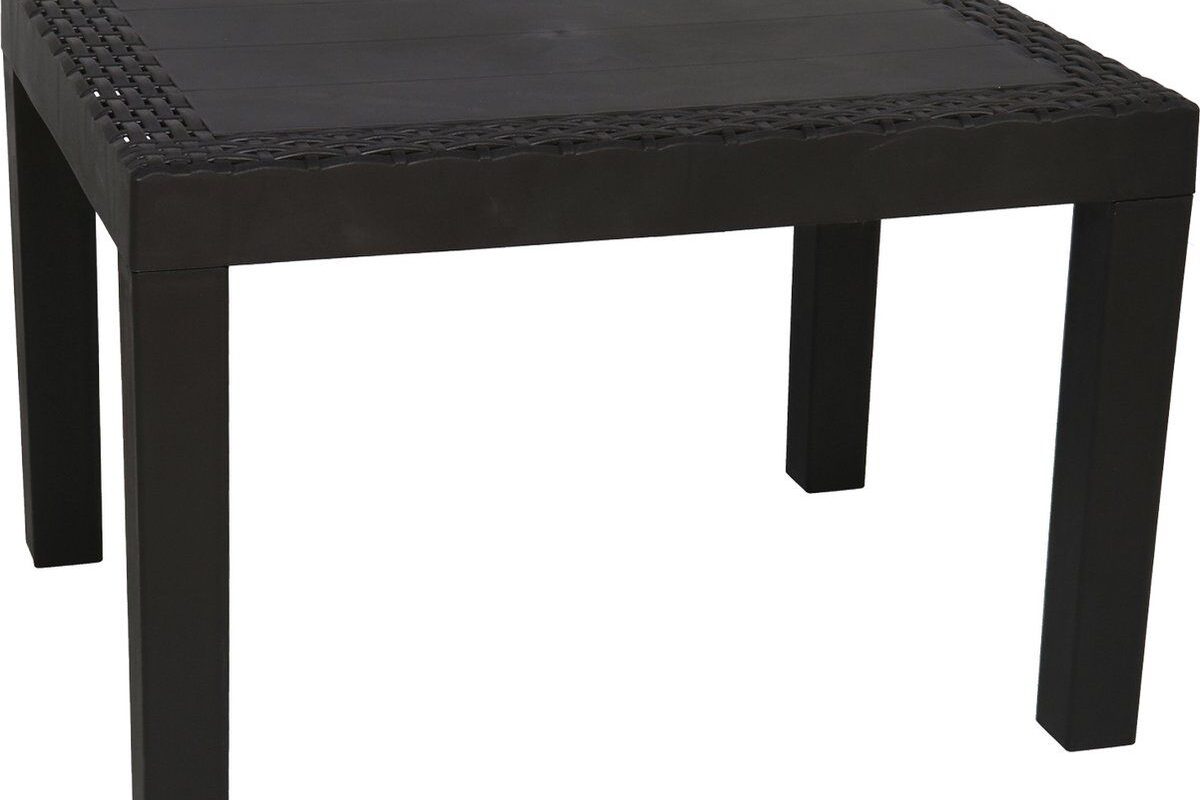 Tuin/balkontafel kunststof antraciet