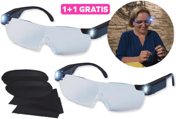 Vergrotende bril met korting
