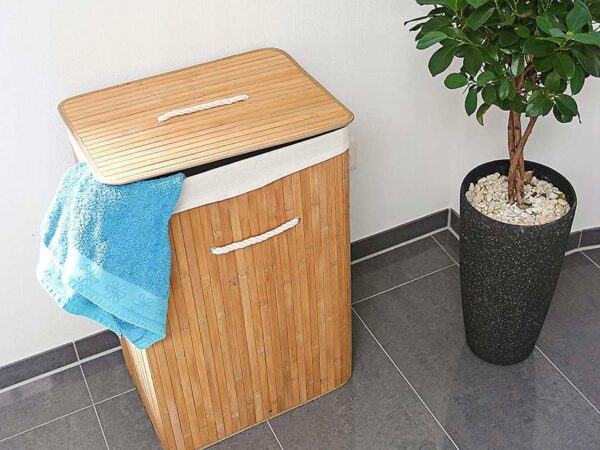 Opvouwbare Bamboe Wasmand - Berg De Was Netjes Op! ...