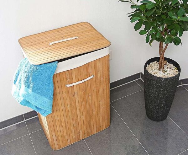 Opvouwbare Bamboe Wasmand - Berg De Was Netjes Op! ...